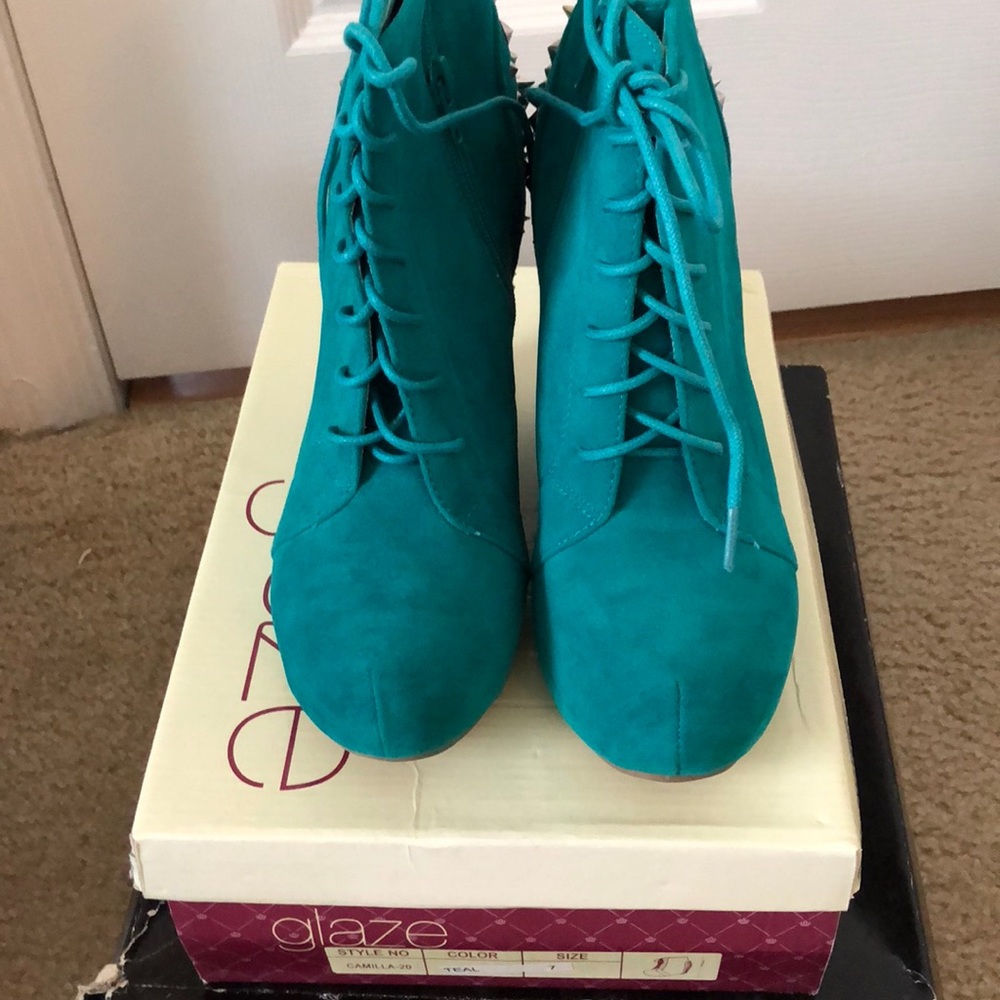 Teal Bootie